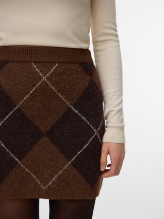 Γυναικεία φούστα VMDARLA NW SHORT SKIRT VERO MODA 10350490 COCOA BROWN W26/27