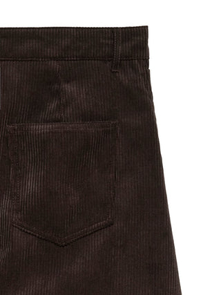 Γυναικείο παντελόνι VMKAITLIN HW WIDE CORD BARREL PANT VERO MODA 10350964 CHOCOLATE TORTE W26/27