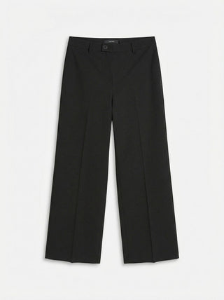 Γυναικείο παντελόνι VMTEXAS MW STRAIGHT STUDS PANT VERO MODA 10352700 BLACK W26/27