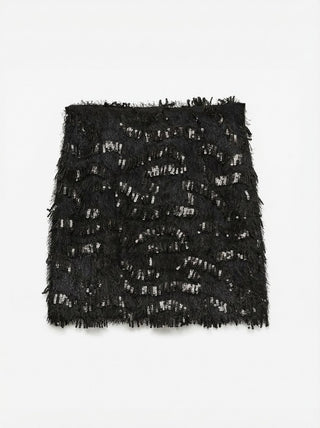 Γυναικεία φούστα VMCYLLE HW SQ SKIRT JRS VERO MODA 10352975 BLACK W26/27