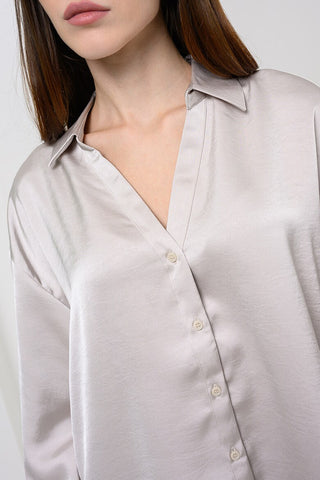 Γυναικείο πουκάμισο VMMIRO LS SHIRT WVN VERO MODA 10351765 PUMICE STONE NOOS W26/27