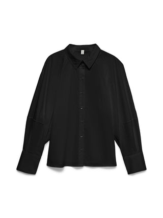 Γυναικείο πουκάμισο VMJOY LS SHIRT WVN PR VERO MODA 10351649 BLACK W26/27