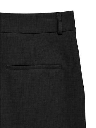 Γυναικείο παντελόνι VMMICHELL HW BARREL BUTTON DTL PANT PRM VERO MODA 10350742 BLACK W26/27