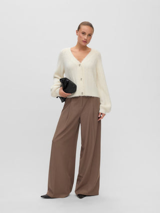 Γυναικεία ζακέτα πλεκτή VMSALLY LS V-NECK CARDIGAN 10350372 BIRCH W26/27