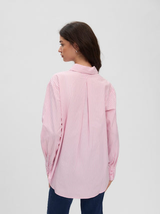 Γυναικείο πουκάμισο VMEDEN LS HIGH LOW SHIRT WVM BOO VERO MODA 10357382 ROSEATE SPOONBILL W26/27