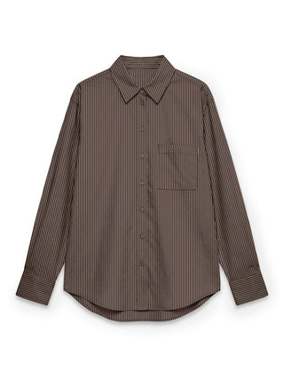 Γυναικείο πουκάμισο VMEDEN LS HIGH LOW SHIRT WVM BOO VERO MODA 10357382 CHOCOLATE MARTINI W26/27