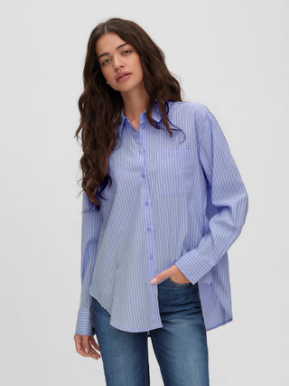 Γυναικείο πουκάμισο VMEDEN LS HIGH LOW SHIRT WVM BOO VERO MODA 10357382 PROVENCE W26/27