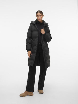 Γυναικείο μπουφάν VMNOE AW23 LONG COATED COAT BOOS VERO MODA 10289404 Black W 23/24