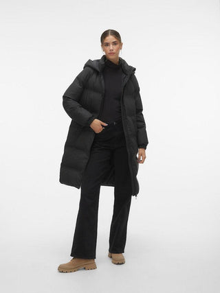 Γυναικείο μπουφάν VMNOE AW23 LONG COATED COAT BOOS VERO MODA 10289404 Black W 23/24