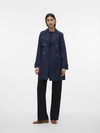 Γυναικεία καπαρντίνα VMCELESTE 3/4 TRENCHCOAT VERO MODA 10239411 Navy Blazer NOOS S 24