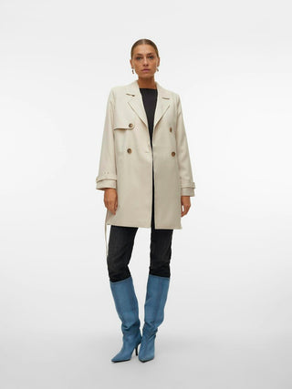 Γυναικεία καπαρντίνα VMCELESTE 3/4 TRENCHCOAT VERO MODA 10239411 Oatmeal NOOS S 24