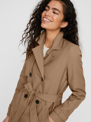 Γυναικεία καπαρντίνα VMCELESTE 3/4 TRENCHCOAT VERO MODA 10239411 Tigers Eye NOOS S 24