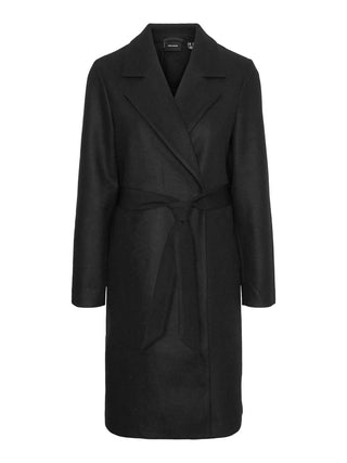Γυναικείο παλτό VMFORTUNEAYA LONG COAT VERO MODA 10278330 Black NOOS W 23/24