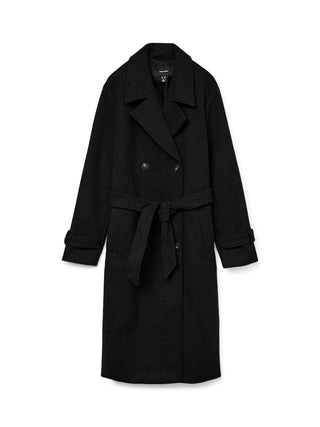 Γυναικείο παλτό VMFORTUNEVEGA LONG TRENCHCOAT GA Vero Moda 10289870 Black NOOS W25/26