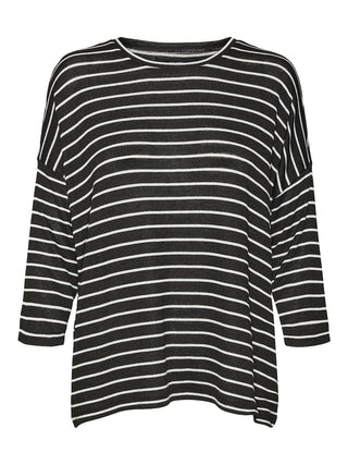 Γυναικεία πλεκτή μπλούζα με 3/4 μανίκι VMBRIANNA 3/4 PULLOVER BOO REP VERO MODA 10277858 Black S 24