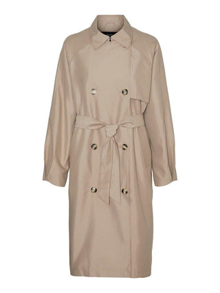 Γυναικεία καπαρντίνα VMDOREEN LONG TRENCHCOAT BOOS VERO MODA 10301287 Silver Mink S 24