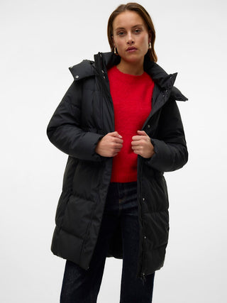 Γυναικείο μπουφάν VMGRETAKYLIE COATED COAT Vero Moda 10311317 Black NOOS W25/26