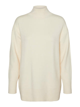 Γυναικεία πλεκτή μπλούζα VMGOLD LS HIGHNECK PULLOVER GA REP VERO MODA 10311395 Birch W24/25