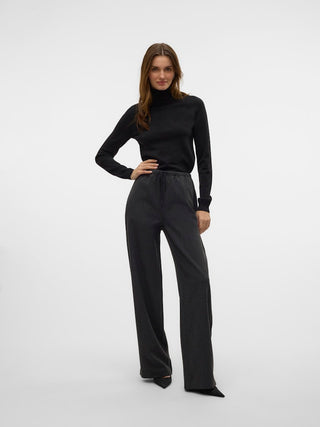 Γυναικεία πλεκτή μπλούζα VMHAPPYGLITTER LS ROLLNECK PULLOVER BOO Vero Moda 10317985 Black W25/26