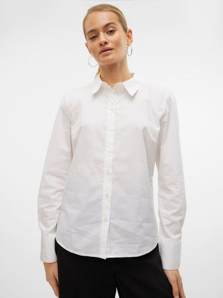 Γυναικείο πουκάμισο VMANNA LS FITTED SHIRT WVN GA Vero Moda 10318701 Bright White NOOS W24/25