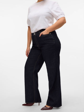 Γυναικείο τζιν VMCTESSA HR WIDE J RA369 GA CURVE Vero Moda 10326265 Dark Blue Denim NOOS SS26