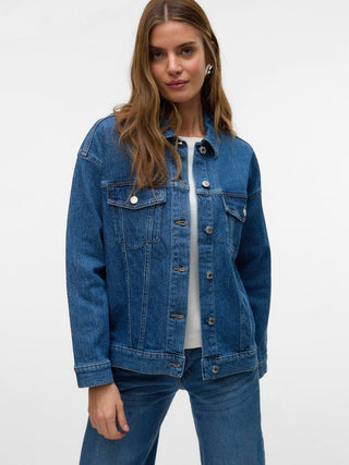 Γυναικείο μπουφάν VMTESSA LS OVERSIZE DENIM JACKET GA Vero Moda 10329868 Medium Blue Denim NOOS W25/26