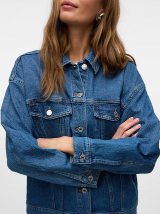 Γυναικείο μπουφάν VMTESSA LS OVERSIZE DENIM JACKET GA Vero Moda 10329868 Medium Blue Denim NOOS W25/26