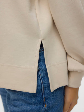 Γυναικείο φούτερ με κουκούλα VMHALI LS HOODIE JRS GA BOO Vero Moda 10331783 Pumice Stone W25/26