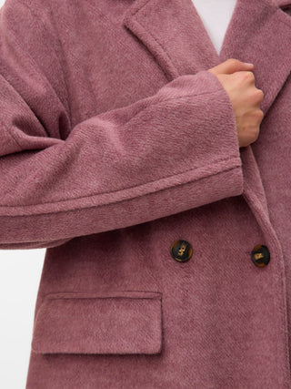 Γυναικείο παλτό VMLELEA LONG COAT Vero Moda 10333692 Rose Brown W25/26