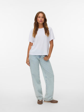 Γυναικεία μπλούζα κοντομάνικη VMFILLI 2/4 TEE JRS Vero Moda 10334654 Bright White NOOS SS26