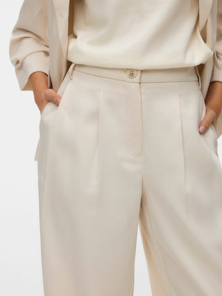 Γυναικείο παντελόνι VMSTEFFI MW WIDE DAD PANT Vero Moda 10340465 Birch SS26