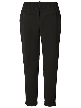 Γυναικείο παντελόνι Regular Fit 62% Polyester, 33% Viscose, 5% Elastane VMMAYA MW LOOSE SOLID PANT VERO MODA 10225280 Black NOOS W24/25