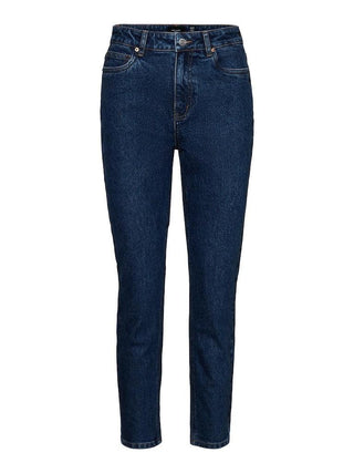 Γυναικείο τζιν VMBRENDA HR STRAIGHT ANK GU3135 VERO MODA 10268434 Dark Blue Denim NOOS W 23/24