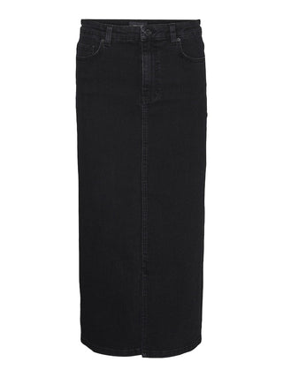 Γυναικεία φούστα VMLINA HR 7/8 DENIM SKIRT VERO MODA 10300188 Black Denim W 23/24