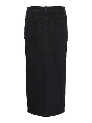 Γυναικεία φούστα VMLINA HR 7/8 DENIM SKIRT VERO MODA 10300188 Black Denim W 23/24