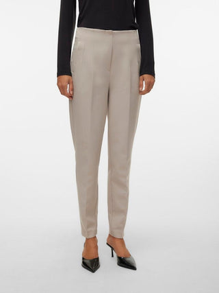 Γυναικείο παντελόνι VMLINA HW TAPERED PANT Vero Moda 10309140 Silver Cloud NOOS W24/25