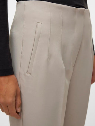 Γυναικείο παντελόνι VMLINA HW TAPERED PANT Vero Moda 10309140 Silver Cloud NOOS W24/25