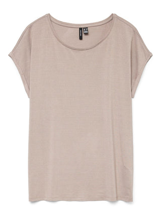 Γυναικείο t-shirt VMLAVA GLITTER SS TOP STRIPE GA JRS Vero Moda 10250488 Moon Rock NOOS SS25