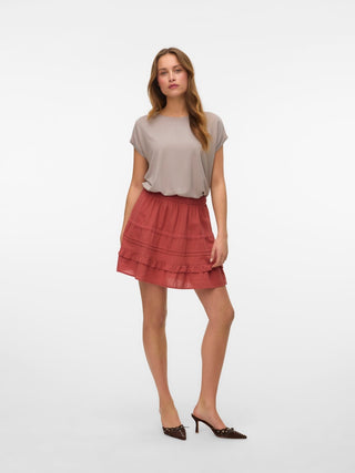 Γυναικείο t-shirt VMLAVA GLITTER SS TOP STRIPE GA JRS Vero Moda 10250488 Moon Rock NOOS SS25