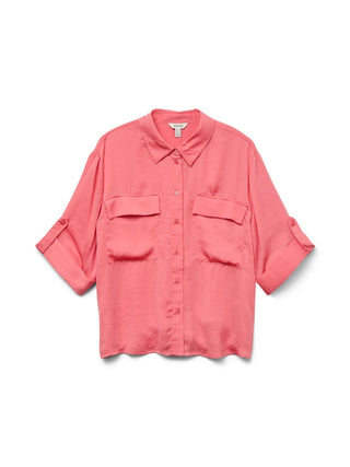 Γυναικείο πουκάμισο VMFABIANA 3/4 SHIRT VMA Vero Moda 10292861 Tea Rose NOOS SS25