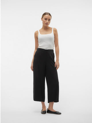 Γυναικεία παντελόνα VMBREE MR WIDE TENCEL CULOTTE GA Vero Moda 10304861 Black Denim NOOS SS25