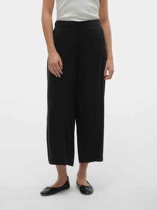 Γυναικεία παντελόνα VMBREE MR WIDE TENCEL CULOTTE GA Vero Moda 10304861 Black Denim NOOS SS25