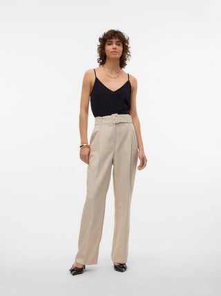 Γυναικείο top VMEASY JOY V-NECK SINGLET WVN GA Vero Moda 10297362 Black SS25