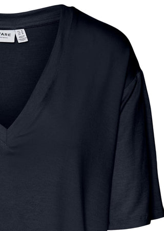 Γυναικεία μπλούζα κοντομάνικη v-neck VERO MODA 10291947 ΜΠΛΕ