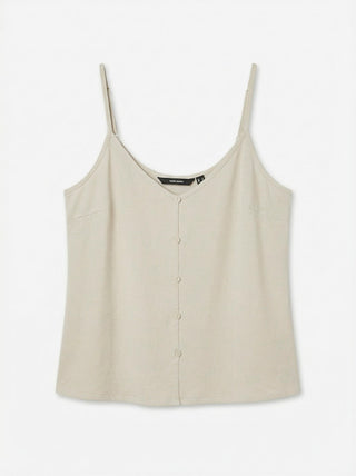 Γυναικείο top VMMYMILO SINGLET TOP WVN GA BOO Vero Moda 10303690 Silver Lining SS26