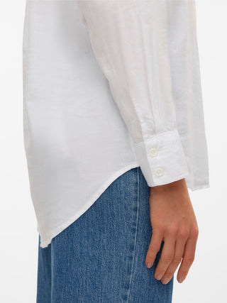 Γυναικείο πουκάμισο VMLINN LS SHIRT WVN VERO MODA 10305085 SNOW WHITE NOOS SS26