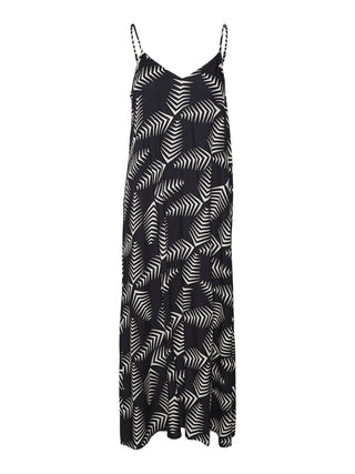 Γυναικείο φόρεμα Regular Fit 100% Viscose VMKANYA SINGLET 7/8 DRESS WVN BTQ VERO MODA 10308156 Black S 24