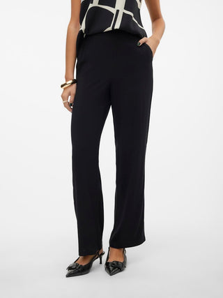 Γυναικεία παντελόνα Loose Fit 100% Viscose VMEASY JOY HW WIDE PANTS WVN GA VERO MODA 10297357 Black S 24