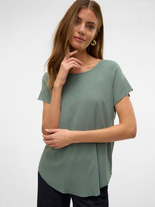 Γυναικεία μπλούζα κοντομάνικη VMBELLA SS TOP WVN Vero Moda 10303431 Laurel Wreath NOOS SS26