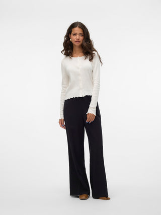 Γυναικεία παντελόνα Wide Leg Fit 93% Viscose, 7% Polyester VMCARMEN HW PALAZZO PANT VERO MODA 10309890 Black S 24